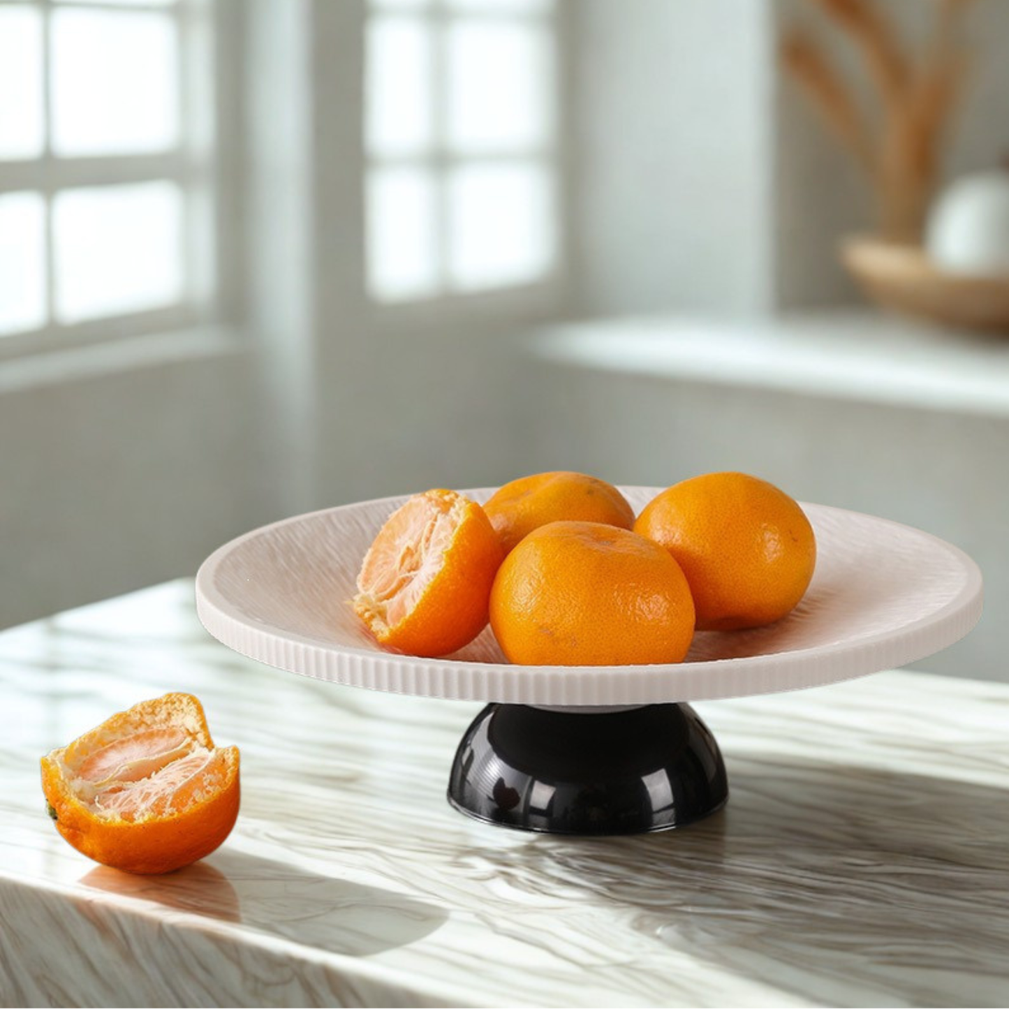 Minimalist Pedestal Self-Draining Fruit Basin