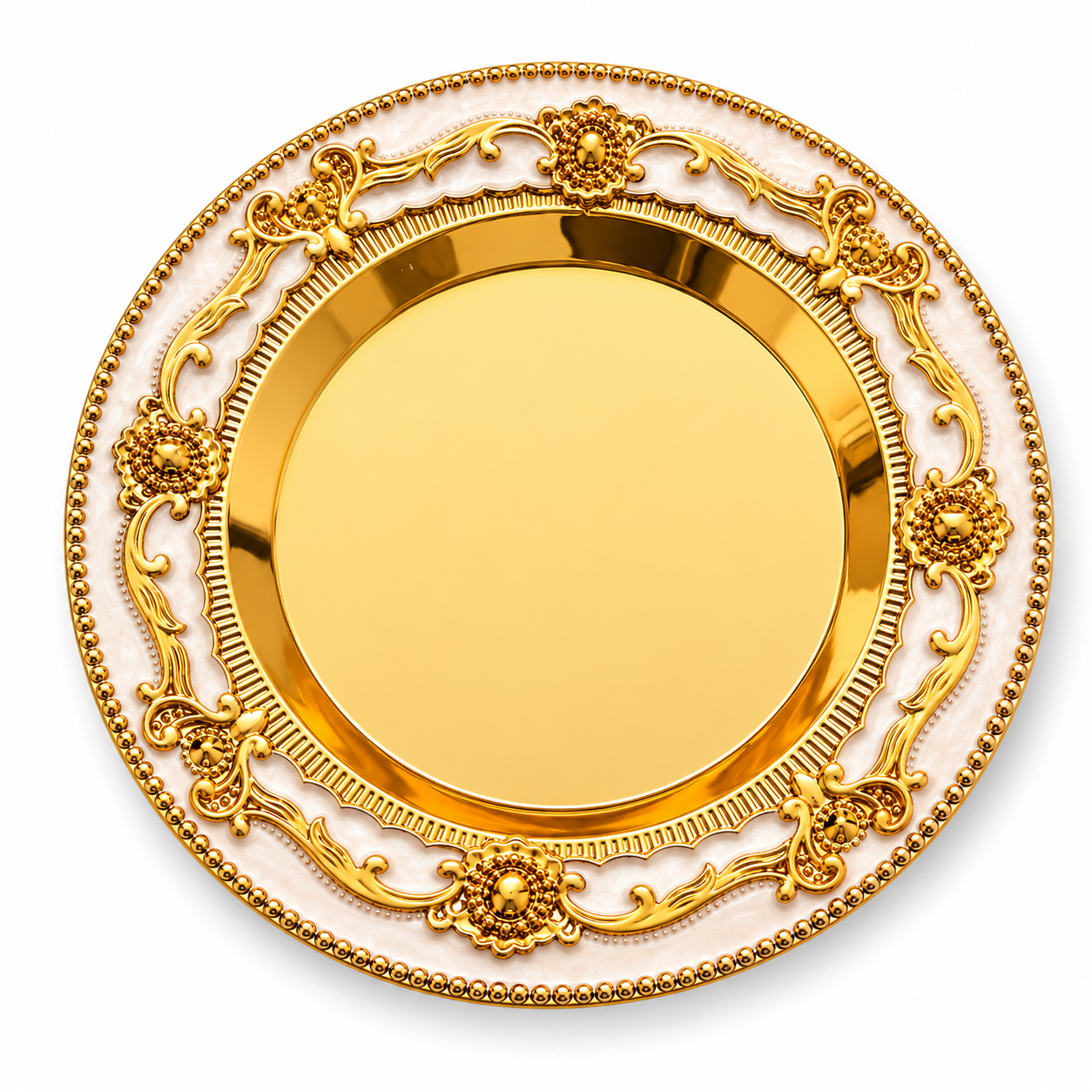 Minimalist Baroque Relief Serving Accent Tray