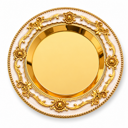 Minimalist Baroque Relief Serving Accent Tray