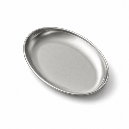 Oval Tray – Modern Curled Edge Serving Plate