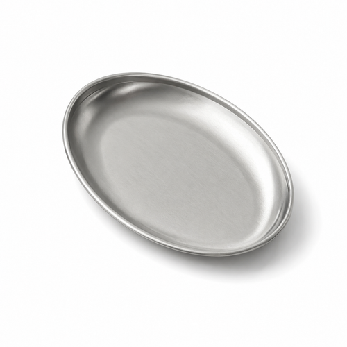 Oval Tray – Modern Curled Edge Serving Plate