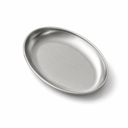 Oval Tray – Modern Curled Edge Serving Plate