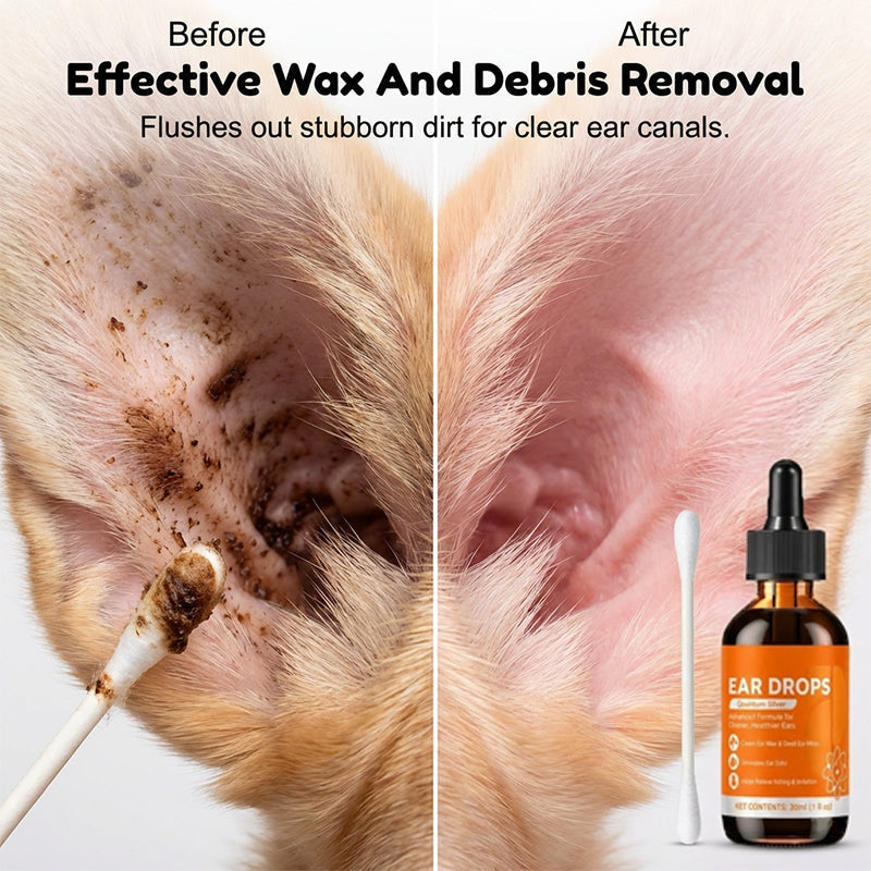 🔥🔥Natural Dog & Cat Ear Drop for Itching & Wax Build-Up