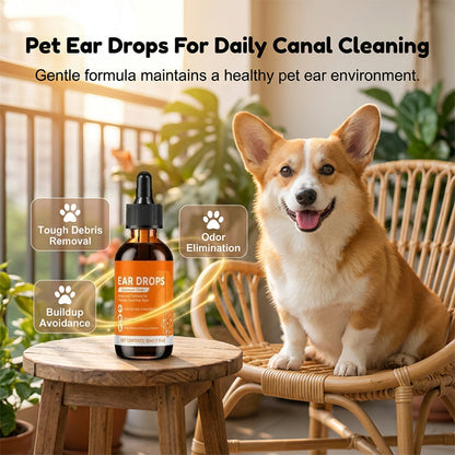 🔥🔥Natural Dog & Cat Ear Drop for Itching & Wax Build-Up