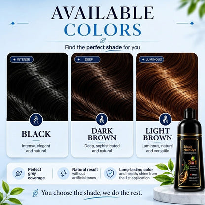 3-in-1 Hair Color Shampoo Color. Cleanse. Condition- All in One