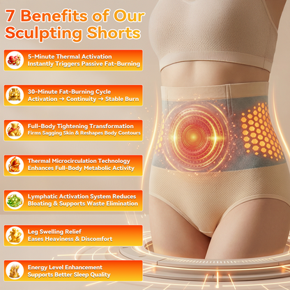 Moringa & Berberine 4-In-1 Micro-Particle sculpting & Fat-Burn shorts