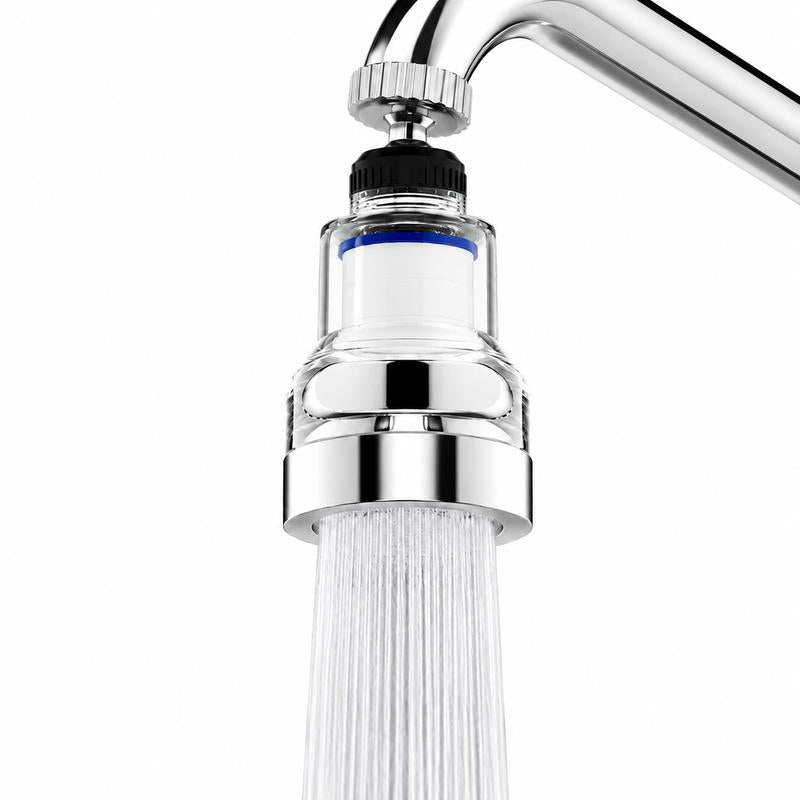 360° Rotating Filter Faucet – 3-Mode Splash-Free Sink Upgrade