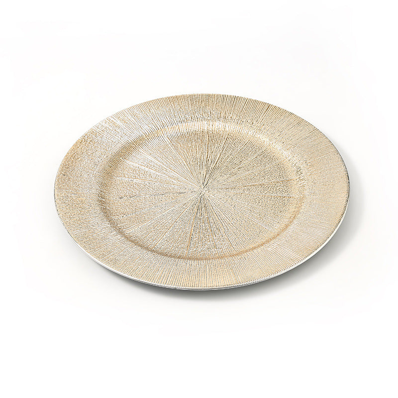 Elegant Gold Metallic Serving Platter
