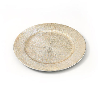Elegant Gold Metallic Serving Platter