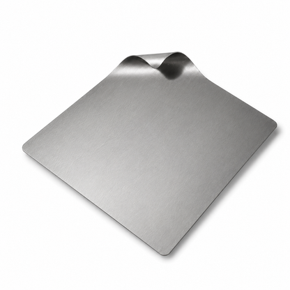 Minimalist Matte Brushed Square Serving Tray with Curled Edge